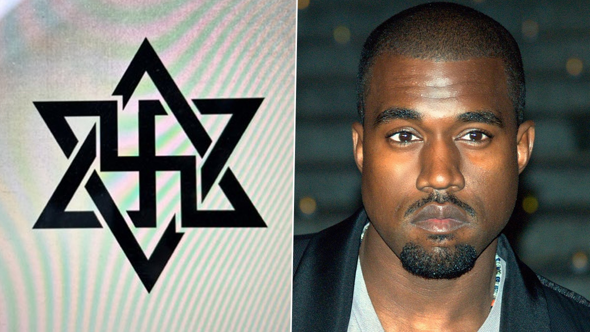 A horogkereszt és Dávid-csillag összefonódásáról posztolt Kanye West, letiltotta a Twitter
