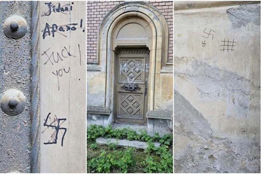 ZSIDÓK HAZA! – antiszemita feliratokat festettek Temesvár egyik zsinagógájára